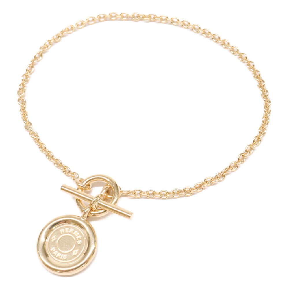 HERMES Gold Charm Bracelet